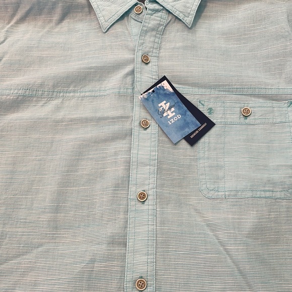 Men's IZOD Saltwater Dockside Button Front Shirt - Picture 4 of 4